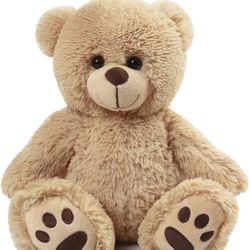 Teddy Bear Stuffed Animal, 15 Inch Brown Teddy Bear Plush Toy, Cute Hugging Gift