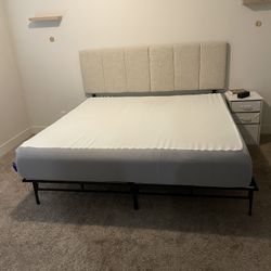 Nectar King Bes W/Frame, Slip Cover & Headboard 
