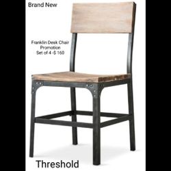 Brand New Set Of 4 Franklin Chair  Threshold Designed Studio Mc Gee 