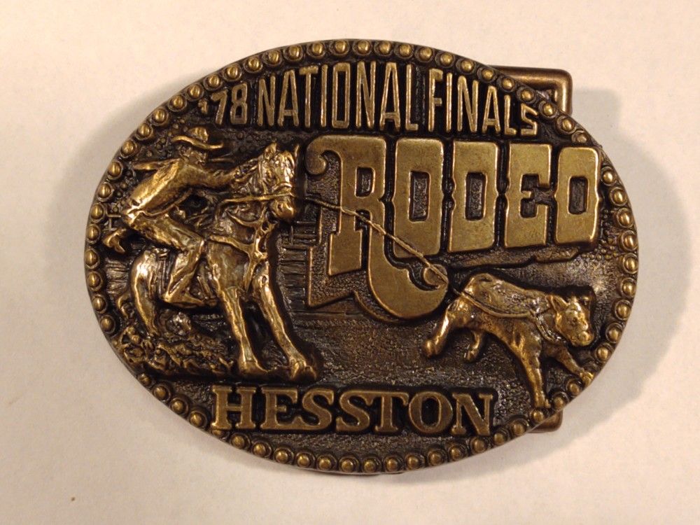 Vintage 1978 Hesston NFR Belt Buckle
