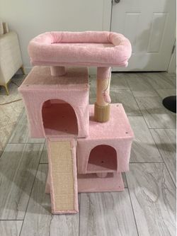 Pink Cat Tree (used)