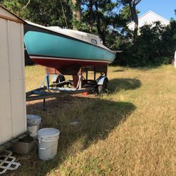 Sailboat And Trailer 