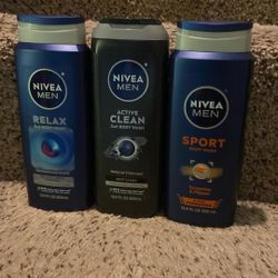3 Nivea Men Bodywash 16.9 Oz Each All For 10$ Only
