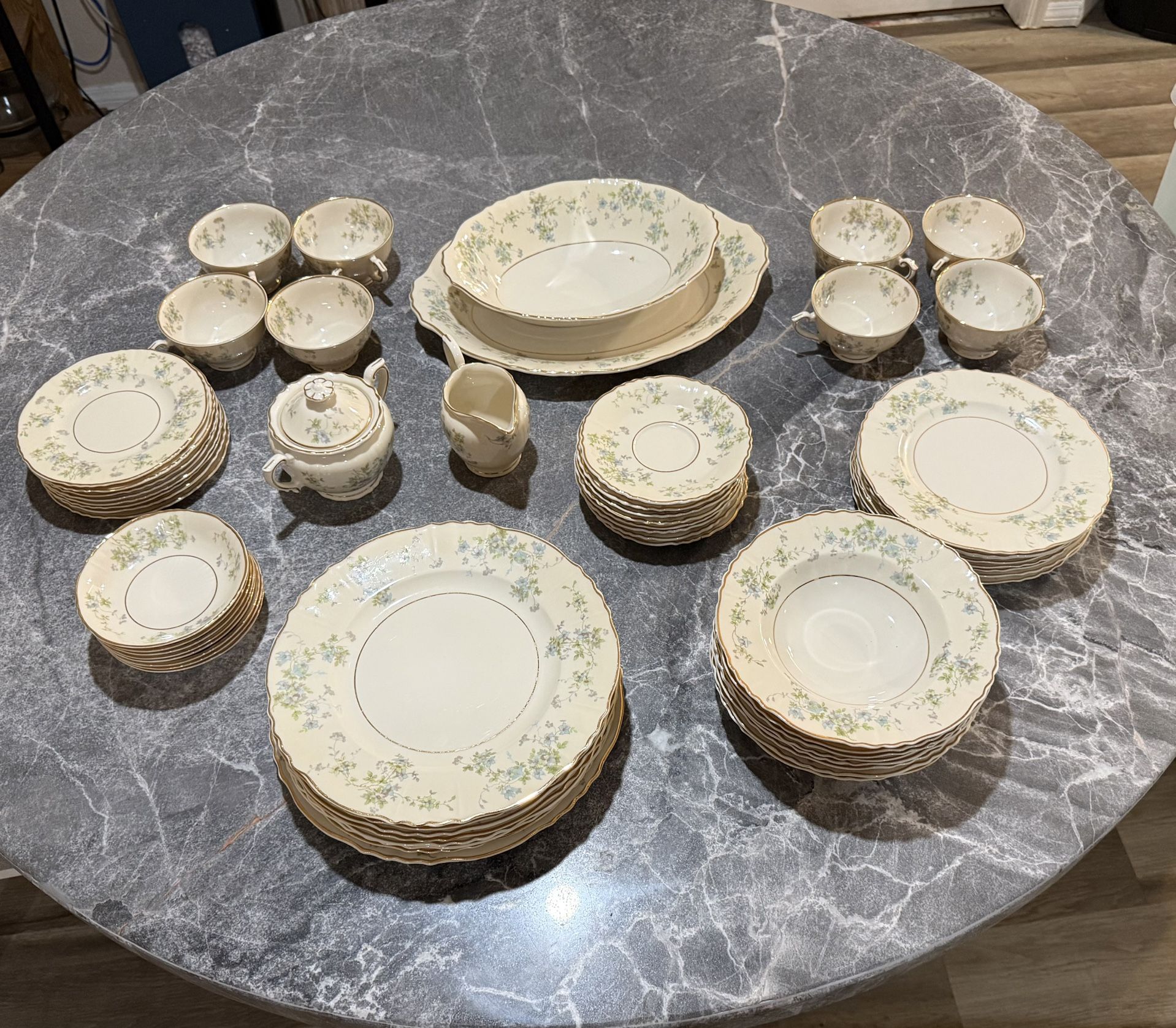 Mayview Syracuse China 60pc Dinnerware Set Service for 8