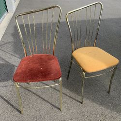 RAD Glamorous Vintage Metal Chairs! 