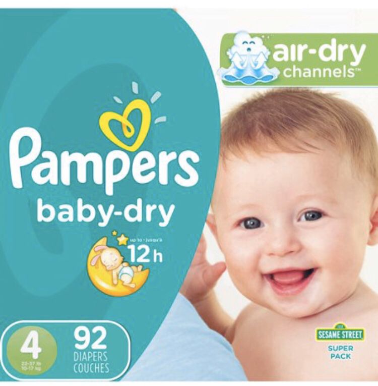 Pampers Baby Dry Size 4-((92 diapers))