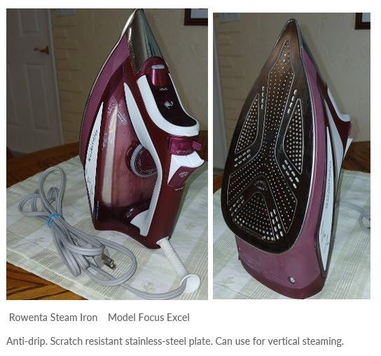 Steam Iron. Rowenta Brand.