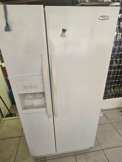Two-door Whirlpool fridge