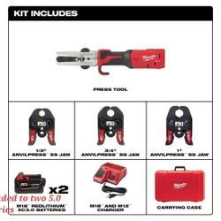 Milwaukee M18 FORCE LOGIC Long Throw Press Tool 1/2" -1" Kit (2773-22l)