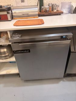 Continental Refrigerator Undercounter Stainless Steel Unit