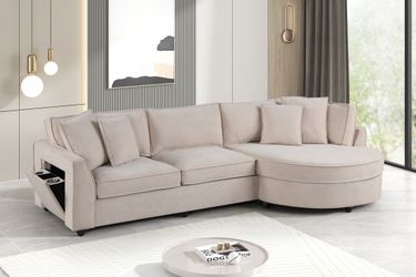 Hermoso Sectional Beige 🚛🤓😎🫶🏼😅