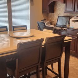 Formal Dinning Table And 8 Chairs And Cabinet 