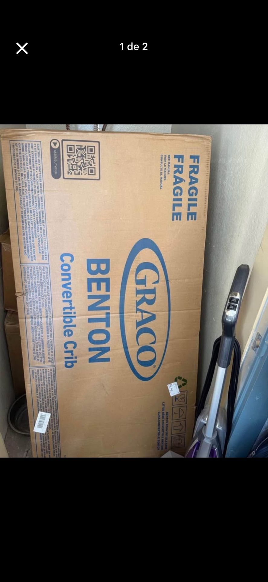 Graco benton 5 in 1 convertible crib with mattress free