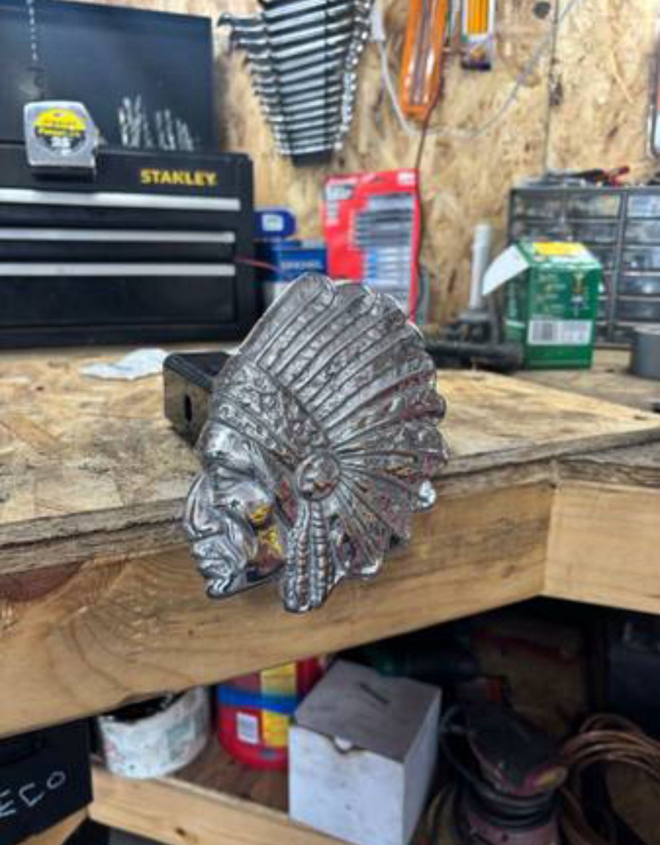 Indian head Receiver Hitch Cover