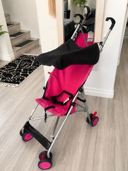Pink Lightweight Umbrella Stroller – Good Condition