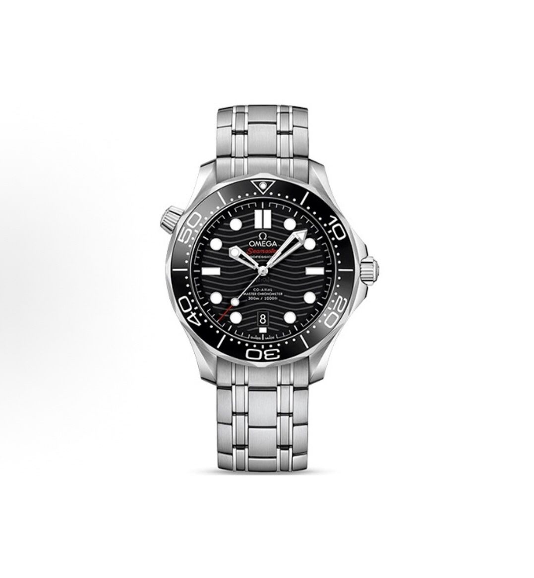 OMEGA Omega Automatic Mechanical Movement 300m Diving Best Observatory Watch Men's Watch Swiss Watch 42mm Black Dial Stainless Steel Case(p465)