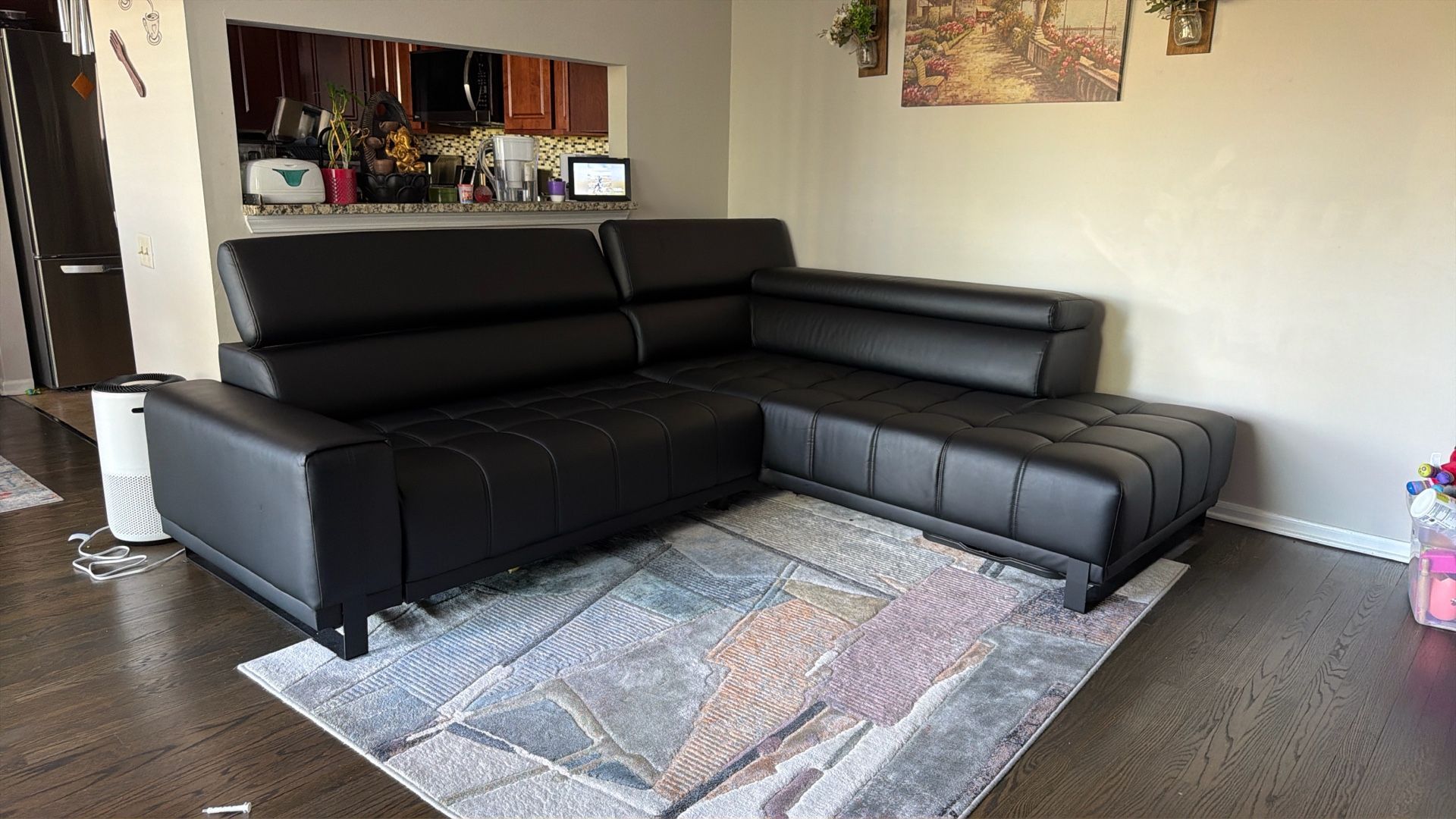 Living Room L Shape Sofa Electric Couch