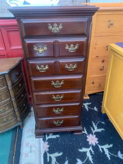 Chippendale Style Tall Lingerie Dresser 7 Drawer Chest $120 OBO !