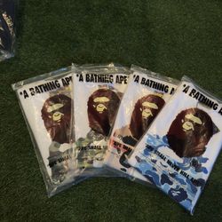 bape shirts sizes S,M,L
