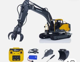 Brand new Double E E598-001 Volvo RC Excavator 1:16 3in1 Metal 1:16 Scale + Remote