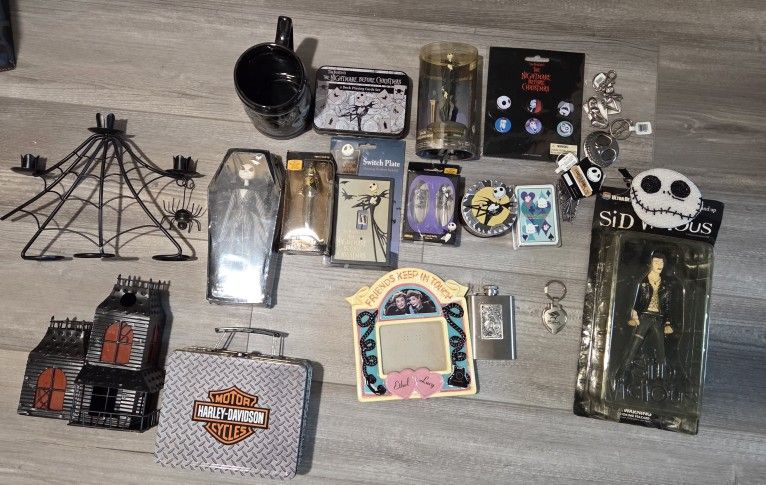 Throwback Lot Of Nightmare Before Christmas And Other Mixed Items