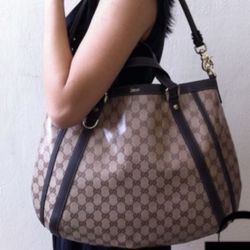 Gucci Abbey Crystal Convertible Tote