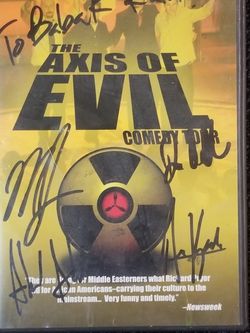 Autographed Axis Of Evil DVD Maz  Jobrani