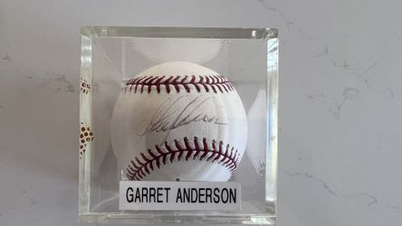 Authentic Garrett Anderson Signed Angels Baseball