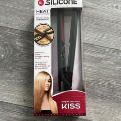KISS Silicone Styler Heat Protection Straightening Iron