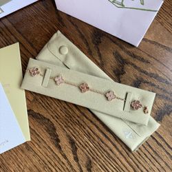 RARE Van Cleef Rose Gold And Diamond Bracelet 