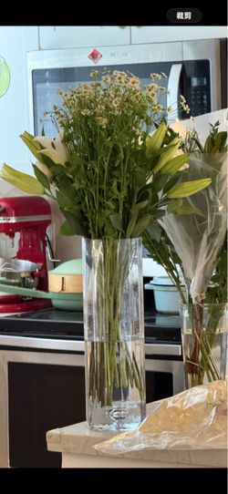 Large glass vase