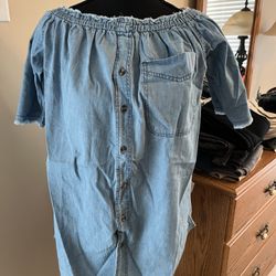 Stretchy Denim Top