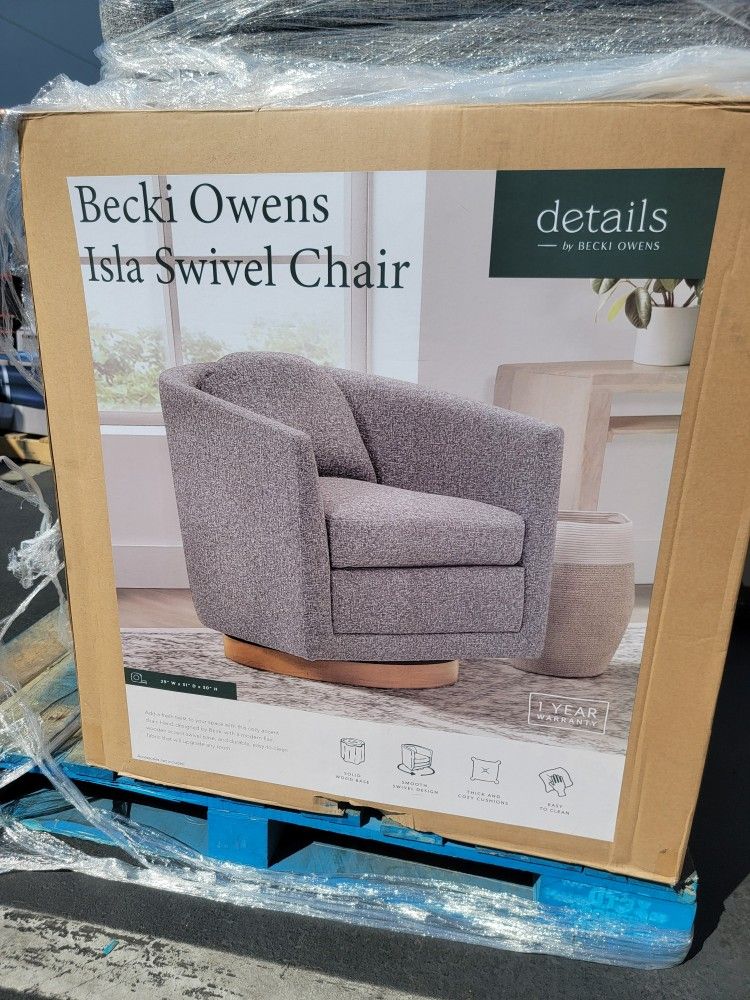 details by Becki Owens Isla Upholstered Swivel Chair