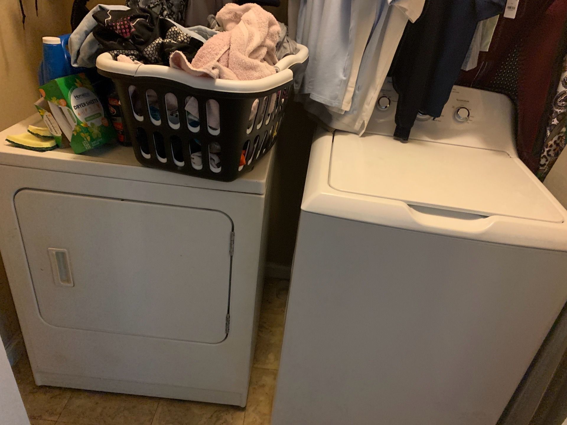 Washer and dryer