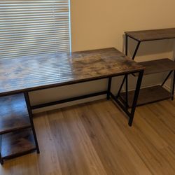 Desk & Shelf