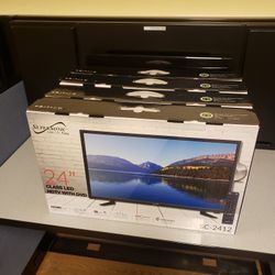 NEW SuperSonic SC-2412 LED Widescreen HDTV & Monitor 24", Built-in DVD Player with HDMI, USB, SD & AC/DC Input: DVD/CD/CDR High Resolution