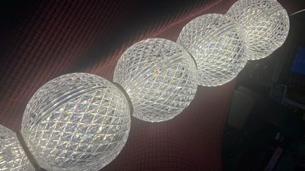 28cm Nordic 3-Color Acrylic LED Pendant Light, Adjustable Met...