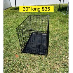 Metal Wire Dog with LeakProof Pan, 30 inch, kennel, dog or cat house / Jaula perro