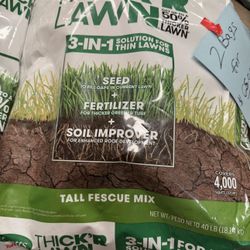 Scotts Turf Builder Thick'R Lawn Tall Fescue Mix, Thickens Thin Grass, 40 lbs.