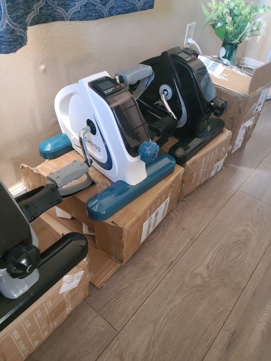 Exercise under the desk bike.