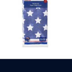 Patriotic Paper Table Cover 