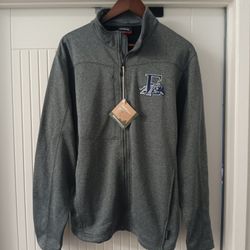 Large Landway Men's Full-Zip Performance Fleece Sweater