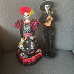Day Of The Dead Character Decorative Statues  