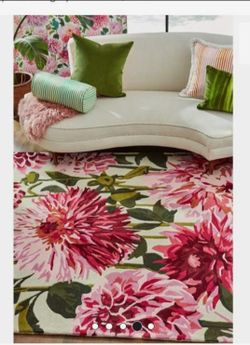 10x14 100% New Zealand wool rug done in pinks and browns