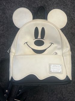 Mickey Mouse glow-in-the-dark lounge white backpack