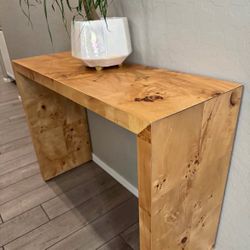 Threshold Ogden Burled Wood Console Table 46x15x30