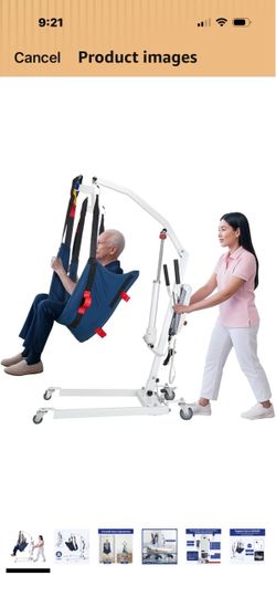 Brand: Coisioke Electric Patient Lift Premium Aluminum Folding Electric Patient Lift for Home Travel and Healthcare Efficient 440lbs Electric Body Lig