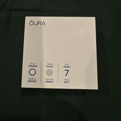 Oura Ring - Silver - Gen 3 - Horizon - Size 7