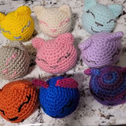 Hand Crocheted Cat Stress Balls.   $3 Each.