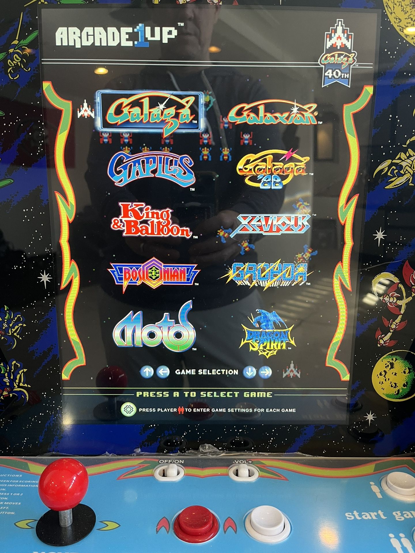 Arcade1up-PartyCade Galaga 40th Anniversary 10 In-1